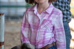 Ben Kleppinger/ben.kleppinger@amnews.comAddison Putnam, 8, from Garrard County, waits to show her sheep, Buckweed.